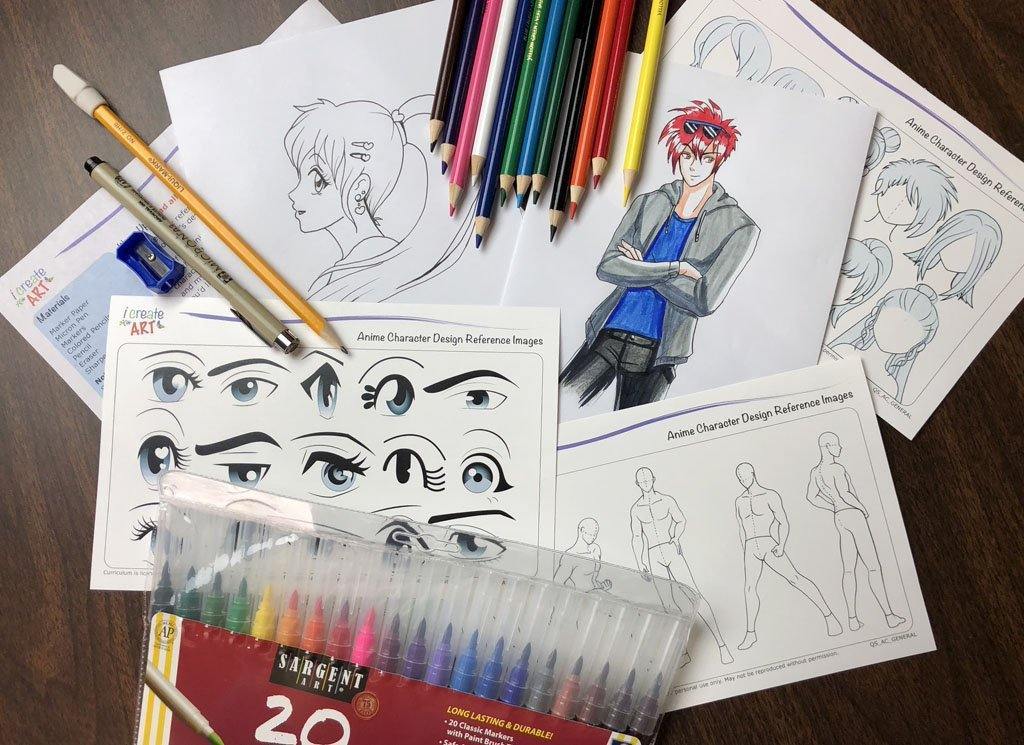 Art Maker How to Draw Manga Carry Case - Kits - Adult Colouring
