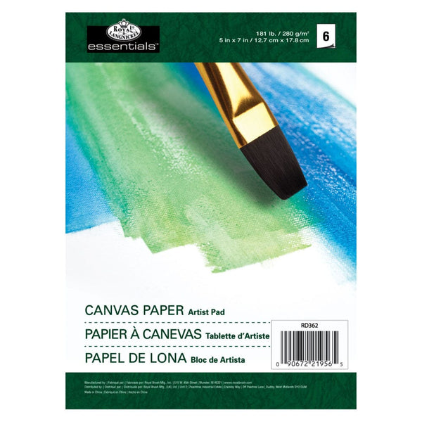 Canvas Paper Pad Drawing & Painting Kits Royal Brush 5 x 7 Pad 