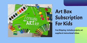 Kids art box subscription.