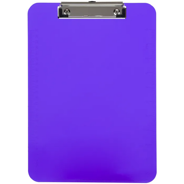 Clipboard (Plastic) Arts & Crafts Charles Leonard Neon Purple 