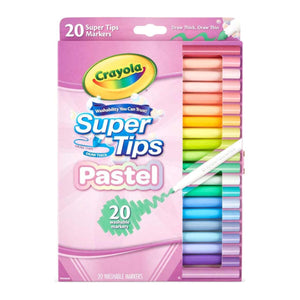 Marker (Washable Super Tips) Drawing & Painting Kits Crayola 20 Count Pastel Colors 