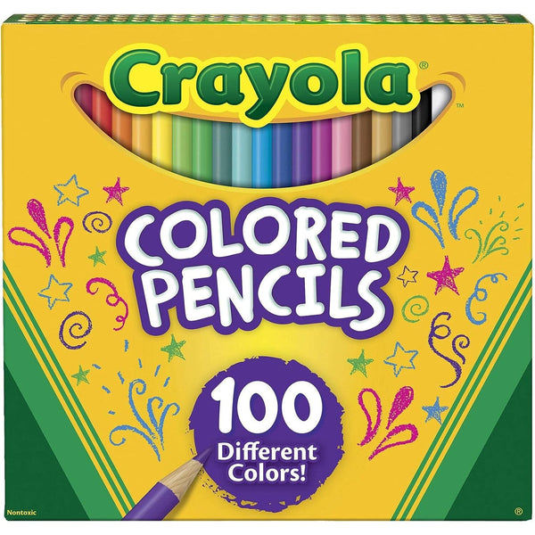 Colored Pencils (Long Sizes) Drawing & Painting Kits Crayola 100 Count 