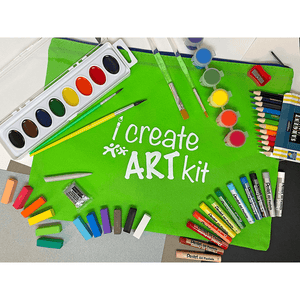 Kids Art Box Materials Pack A addon I Create Art Order Per Child As Needed 