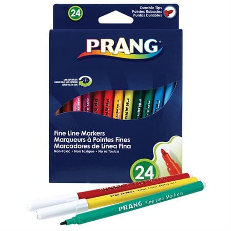 Marker (Fine Tip) Drawing & Painting Kits Prang 24 Pack 