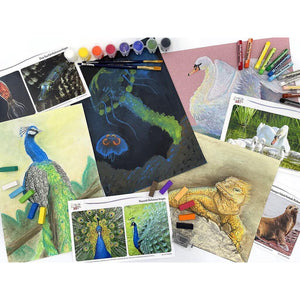 Amazing Animals For Advanced Artists Drawing & Painting Kits I Create Art 