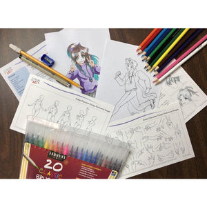 Anime Art Kit + Video Tutorials  Learn To Use Markers And Draw