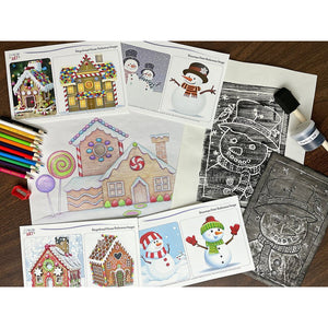 Creative Artist Series: Gingerbread House & Snowman Art Box I Create Art 
