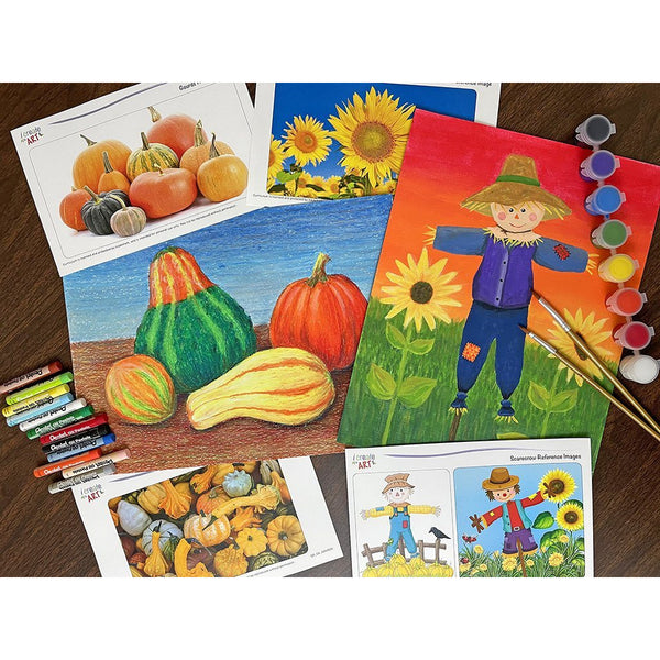 Creative Artist Series: Gourds & Scarecrow Art Box I Create Art 