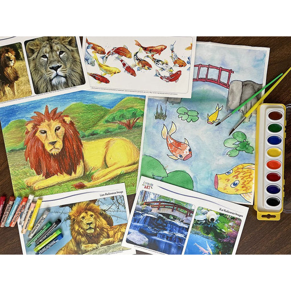 Creative Artist Series: Lion & Koi Art Box I Create Art 