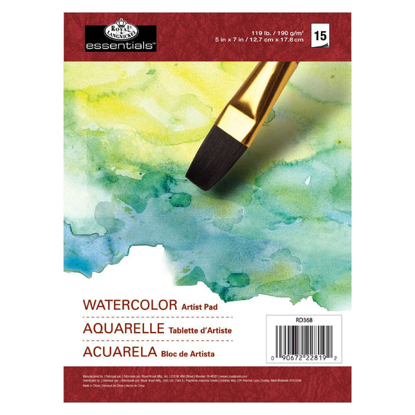 WATERCOLOR PAPER Drawing & Painting Kits Royal Brush 5 x 7 (15 Sheets) 