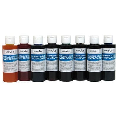 Colorations® Liquid Watercolor Paints - Set of 6 Colors, Each 2oz