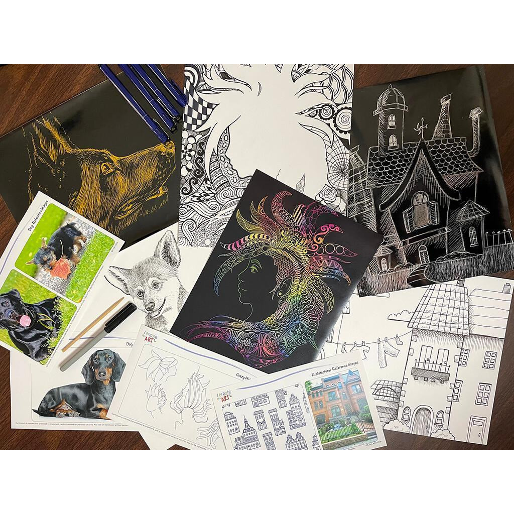Scratch Art Box For Kids. Arts and Crafts Kit. – I Create Art
