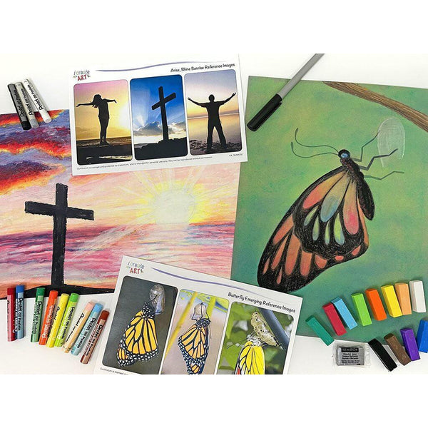 Christian Art Box (January 2022) Drawing & Painting Kits I Create Art 