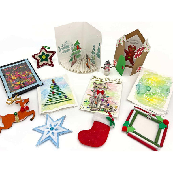 DIY Kids Holiday Art Box. Ornament and Card Making – I Create Art