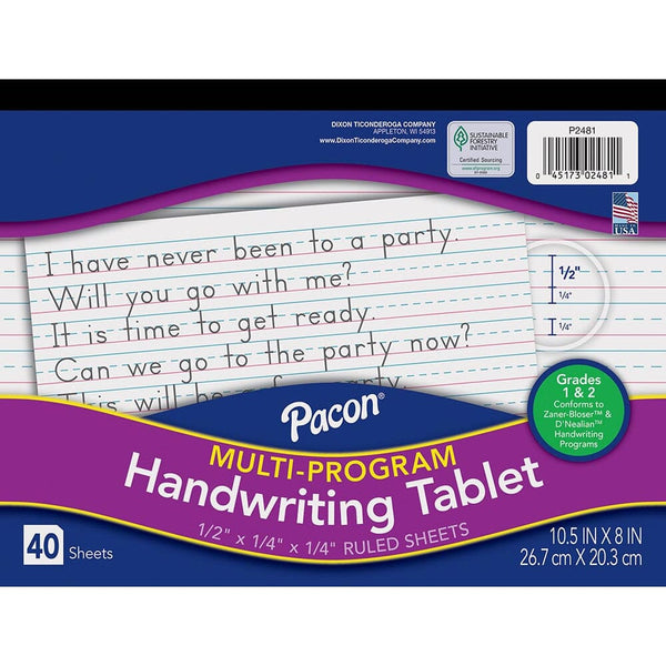 Handwriting Paper (Pads) Drawing & Painting Kits Pacon Long Ruled Pad Landscape 